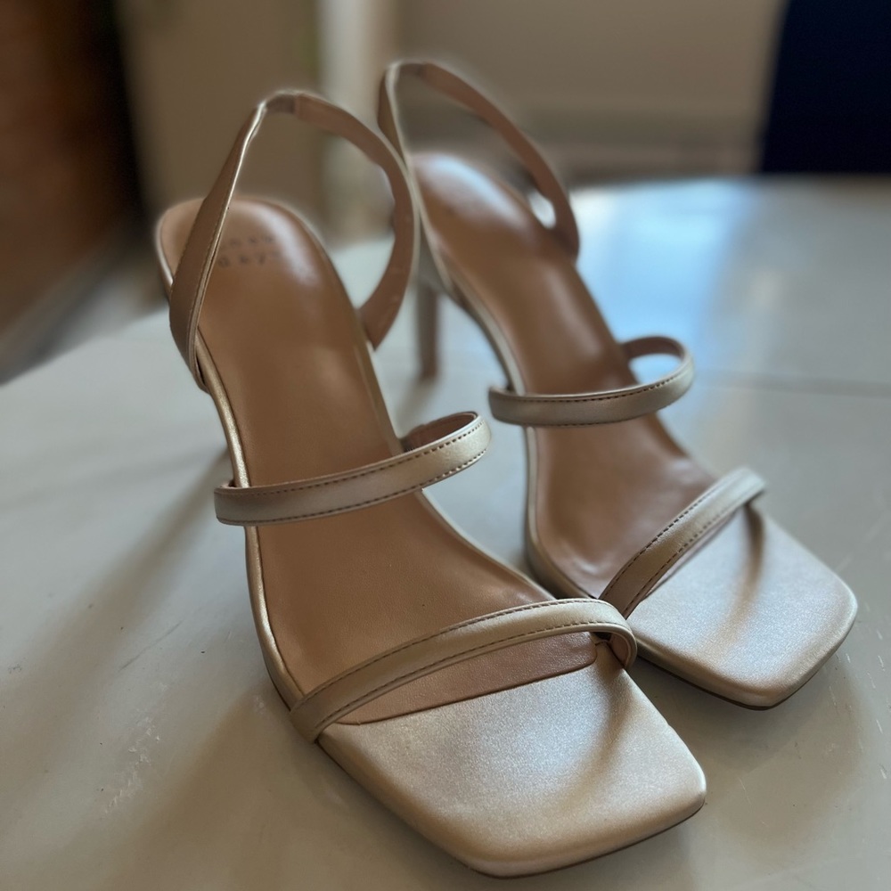 Women's Nala Heels Gold - A New Day Target (never worn)